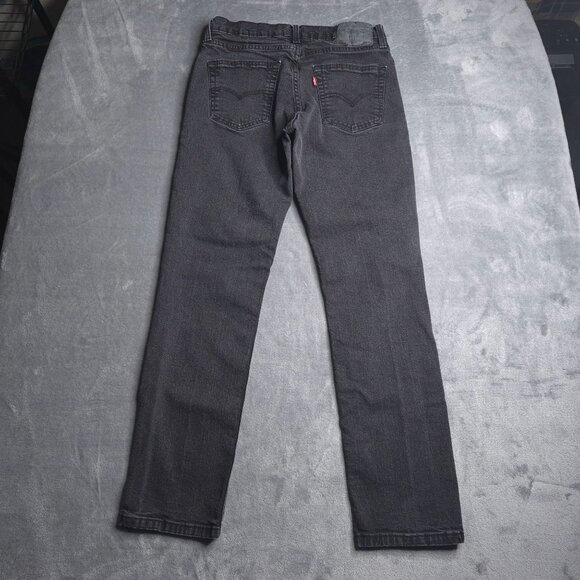 Levis Mens 511 Slim Fit Black Jeans 32 Straight Leg Stretch Altered - Picture 4 of 8